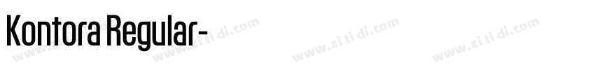Kontora Regular字体转换 Kontora Regular字体转换